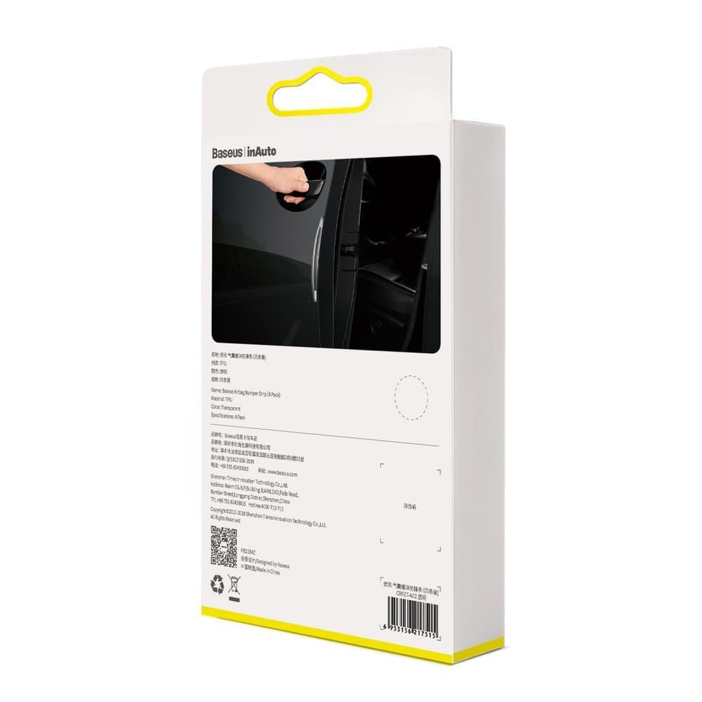 Baseus set of 4x strips protective strips car door edge bumpers transparent (CRFZT-A02) 6