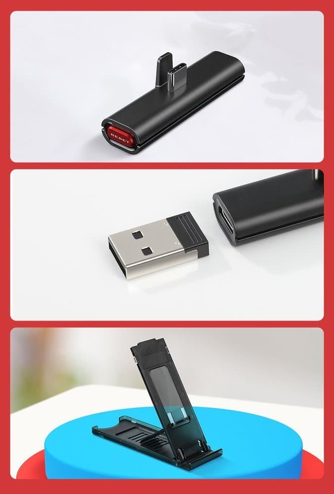 Baseus GAMO BA05 Bluetooth USB Type C transmitter for Nintendo Switch (Μαύρο) (NGBA05-01) 20