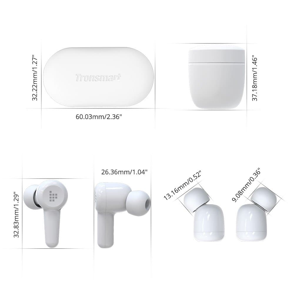 Tronsmart Apollo Air + TWS ANC Bluetooth 5.2 wireless earphones earbuds waterproof (white) (372453) 16