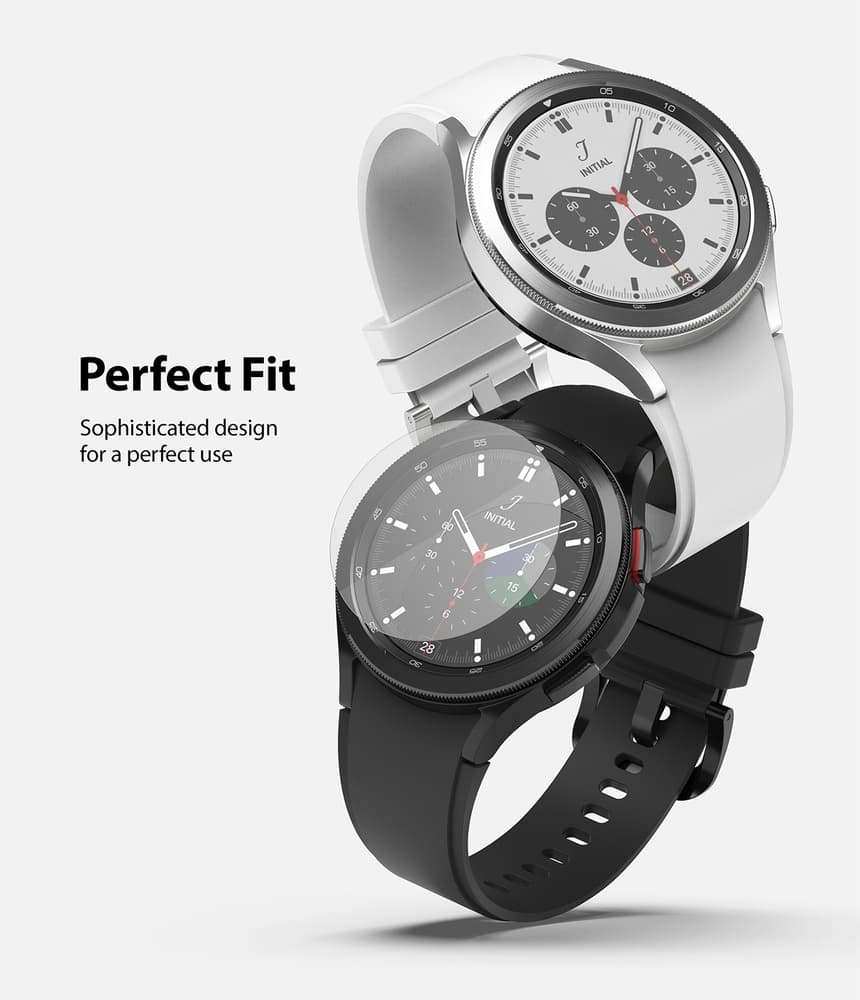 Ringke IDGL 4pcs Tempered Glass for Samsung Galaxy Watch 4 Classic 42mm on a Rake (G4as055) 4