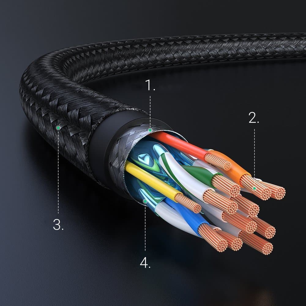 Ugreen cable HDMI 2.0 - HDMI 2.0 4K 1m Μαύρο (HD119 30999) 4