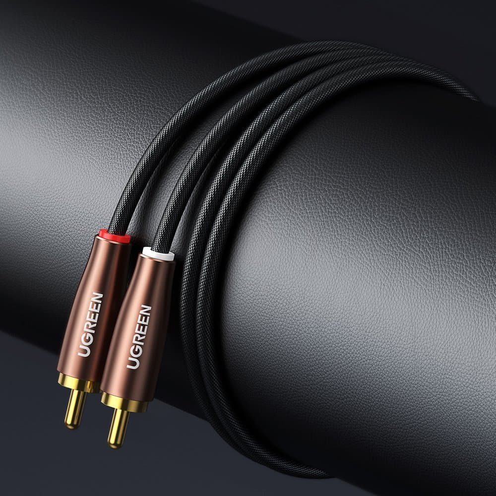 Ugreen stereo audio cable 2xRCA 3m brown (AV199 50135) 7
