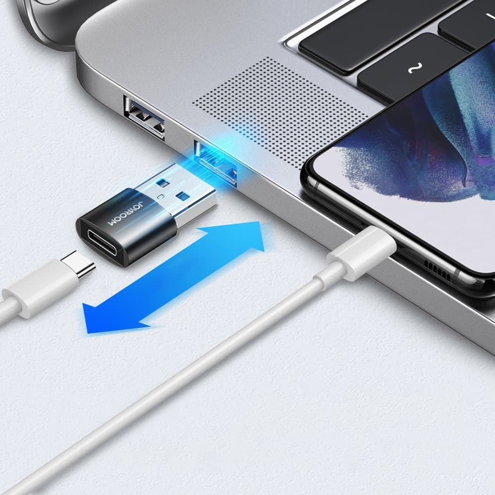 Joyroom adapter USB Type C (female) to USB (male) adapter black (S-H152 Black) 2