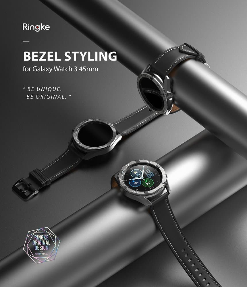 Ringke Bezel Styling case frame envelope ring Samsung Galaxy Watch 3 45mm black (GW3-45-62) 2