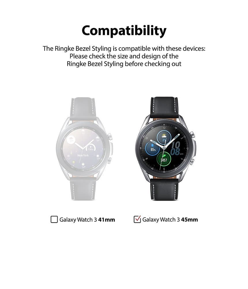 Ringke Bezel Styling case frame envelope ring Samsung Galaxy Watch 3 45mm black (GW3-45-62) 5