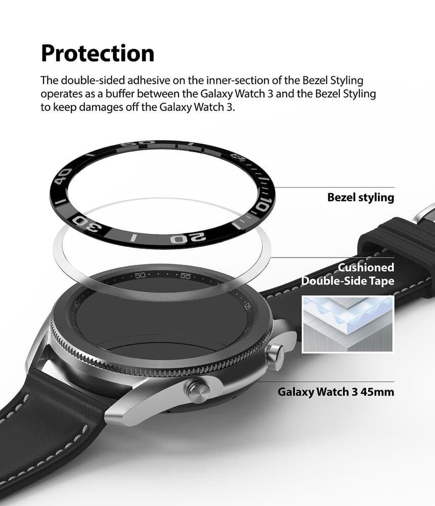 Ringke Bezel Styling case frame envelope ring Samsung Galaxy Watch 3 45mm black (GW3-45-62) 7