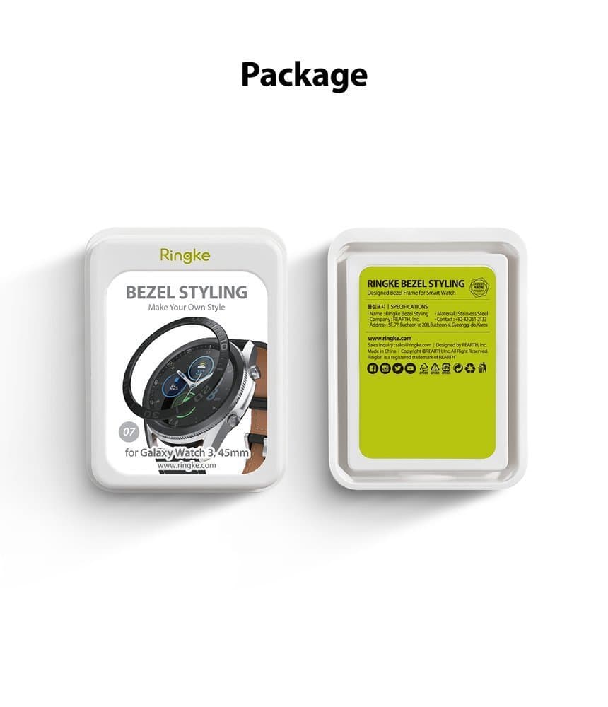 Ringke Bezel Styling case frame envelope ring Samsung Galaxy Watch 3 45mm black (GW3-45-62) 9