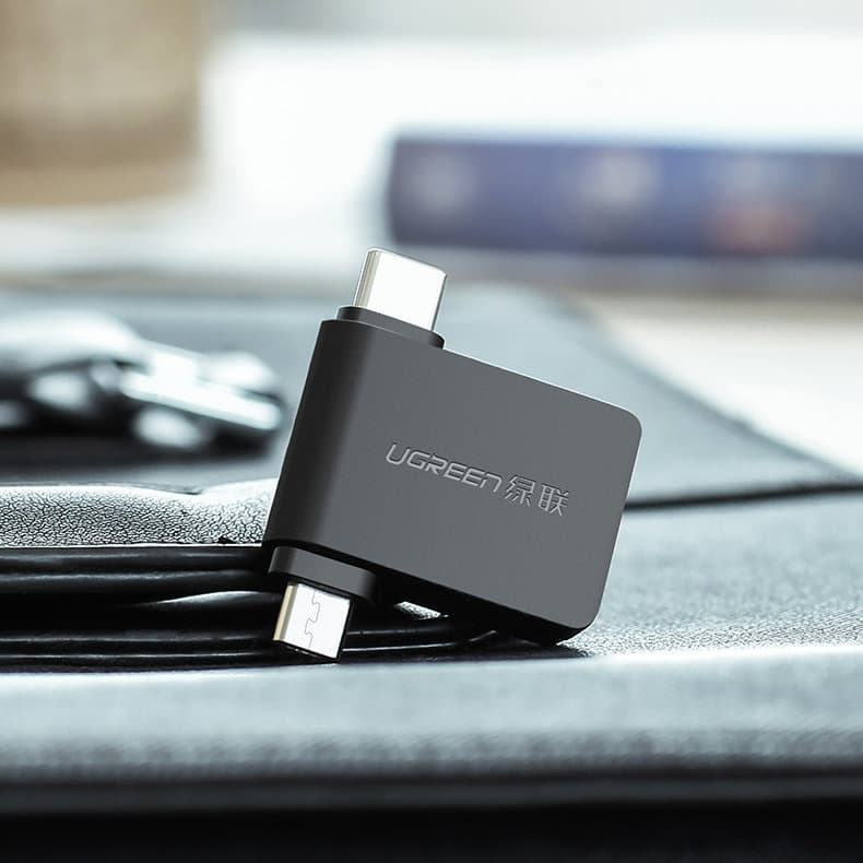 Ugreen adapter OTG USB USB 3.2 Gen 1 (5Gbps) - USB Type C / micro USB Μαύρο (30453) 12