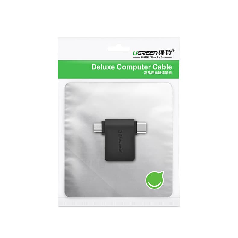 Ugreen adapter OTG USB USB 3.2 Gen 1 (5Gbps) - USB Type C / micro USB Μαύρο (30453) 5
