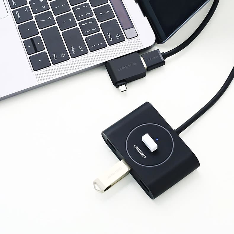 Ugreen adapter OTG USB USB 3.2 Gen 1 (5Gbps) - USB Type C / micro USB Μαύρο (30453) 6