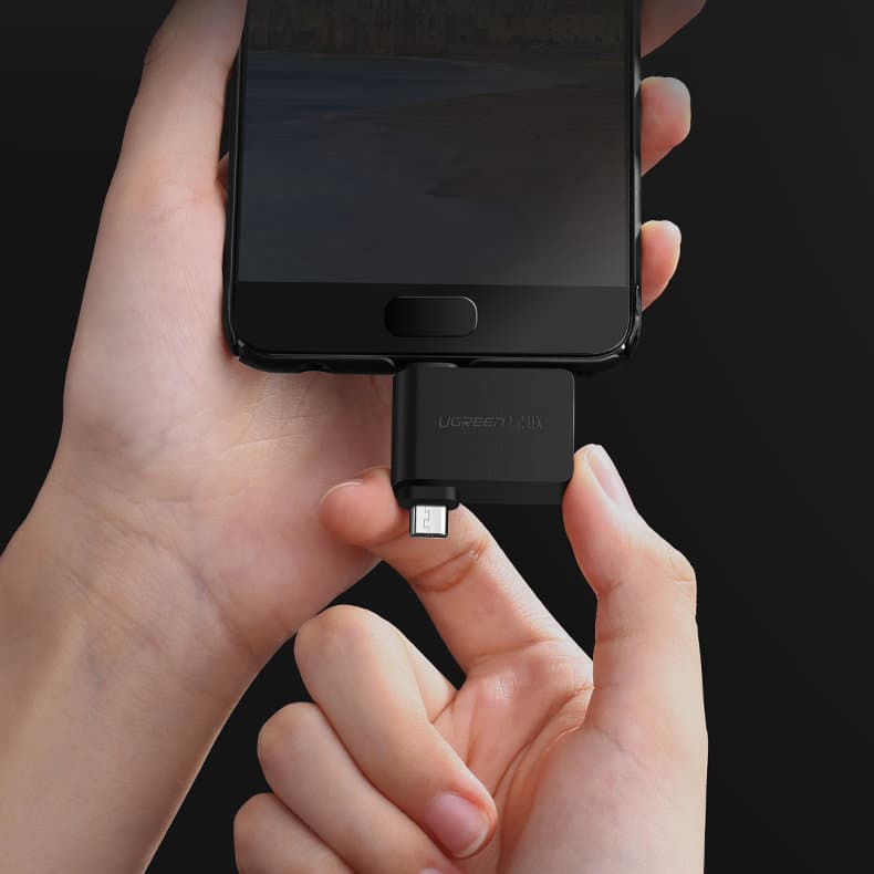 Ugreen adapter OTG USB USB 3.2 Gen 1 (5Gbps) - USB Type C / micro USB Μαύρο (30453) 10
