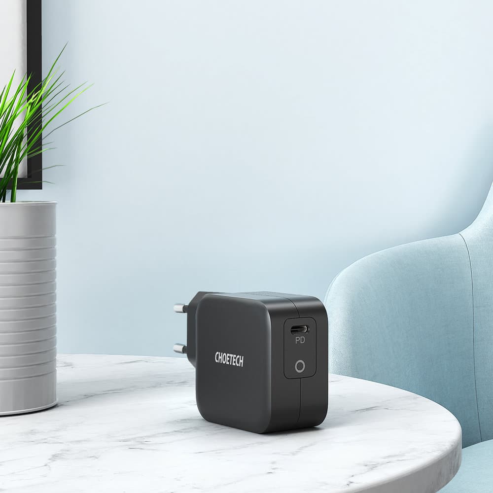 Choetech GaN USB Type C wall charger 61W Power Delivery black (Q6006) 7