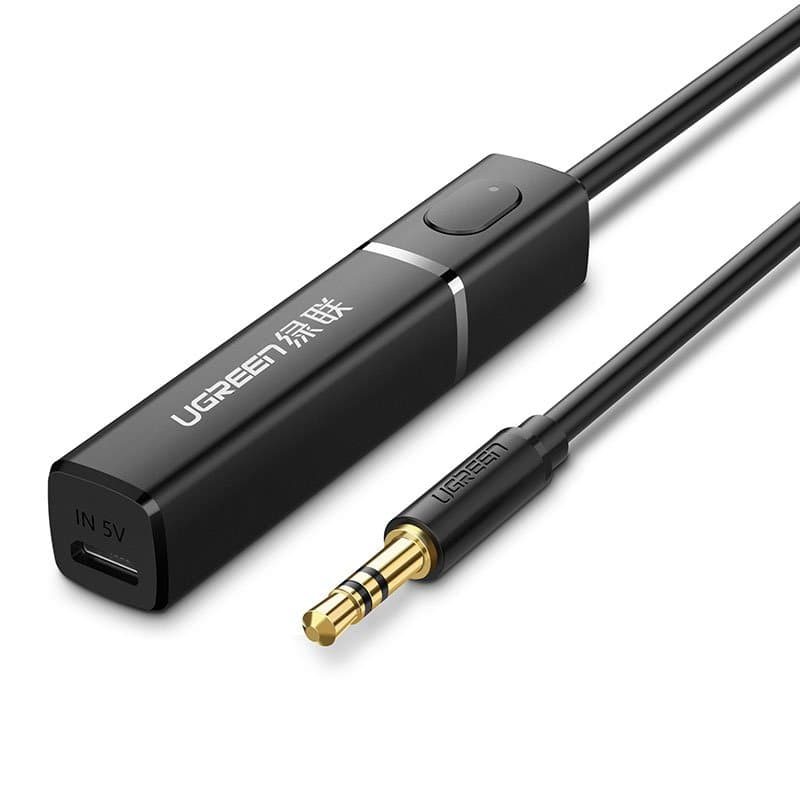 Ugreen Bluetooth 5.0 transmitter wireless audio adapter 3.5 mm mini jack Μαύρο (40761 CM107)