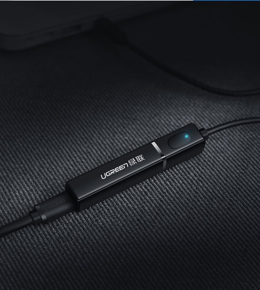 Ugreen Bluetooth 5.0 transmitter wireless audio adapter 3.5 mm mini jack Μαύρο (40761 CM107) 11