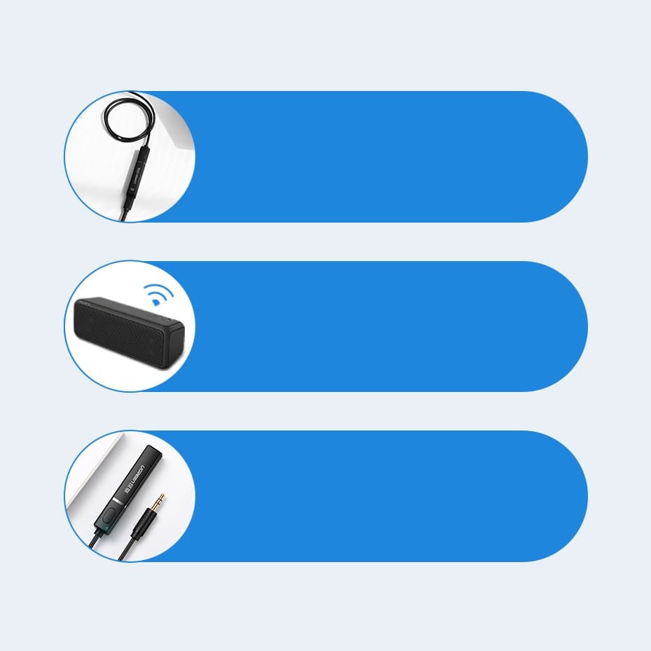 Ugreen Bluetooth 5.0 transmitter wireless audio adapter 3.5 mm mini jack Μαύρο (40761 CM107) 12