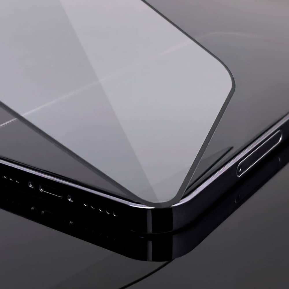 Wozinsky Full Cover Flexi Nano Glass Hybrid Screen Protector with frame for Samsung Galaxy A72 4G black 4