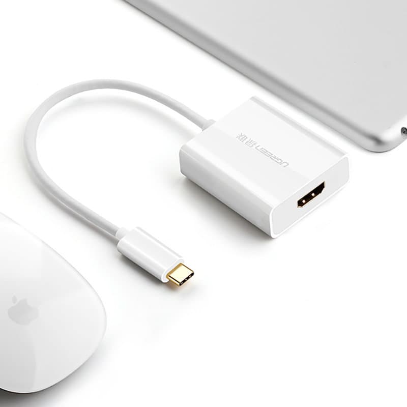 Ugreen adapter USB Type C (male) - HDMI (female) white (40273) 12