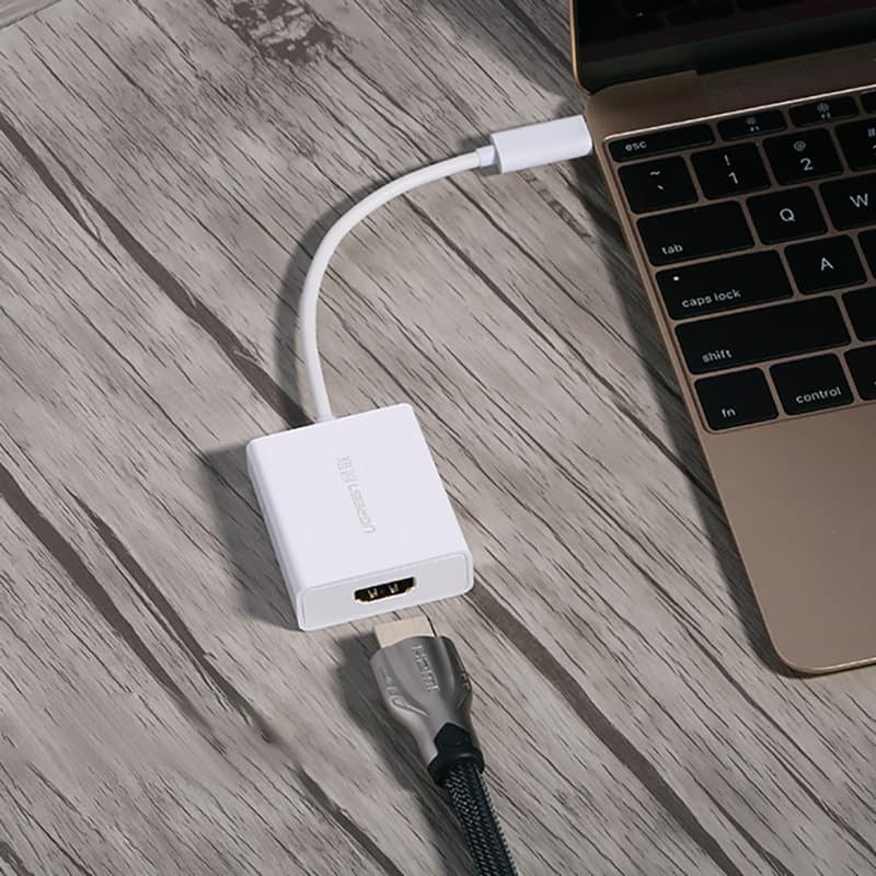 Ugreen adapter USB Type C (male) - HDMI (female) white (40273) 7