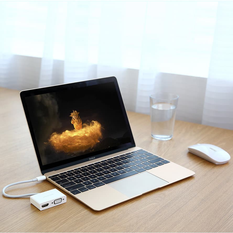 Ugreen adapter video converter USB Type C - HDMI / VGA Λευκό (MM123) 11