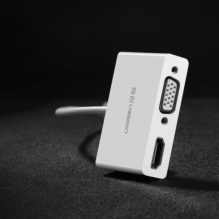 Ugreen adapter video converter USB Type C - HDMI / VGA Λευκό (MM123) 9