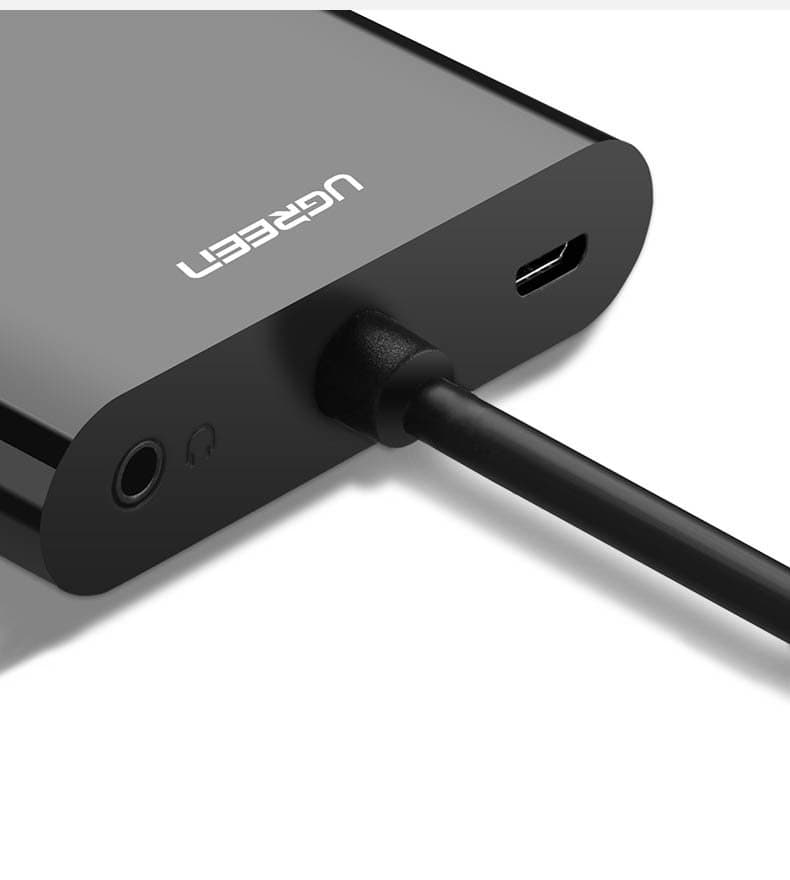 Ugreen adapter converter HDMI - VGA / HDMI + mini jack 3.5mm Μαύρο (CM101) 6