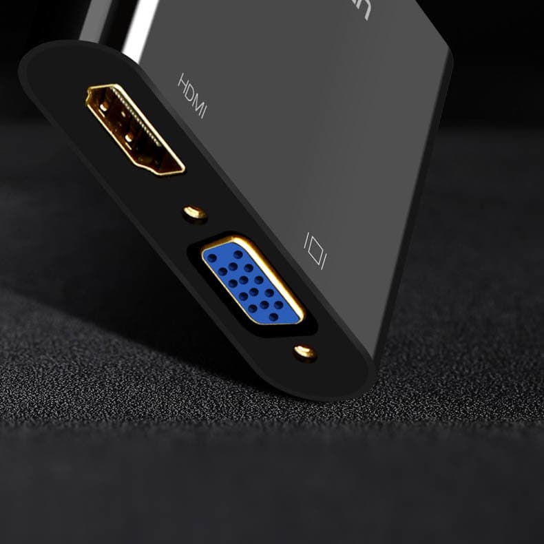 Ugreen adapter converter HDMI - VGA / HDMI + mini jack 3.5mm Μαύρο (CM101) 7