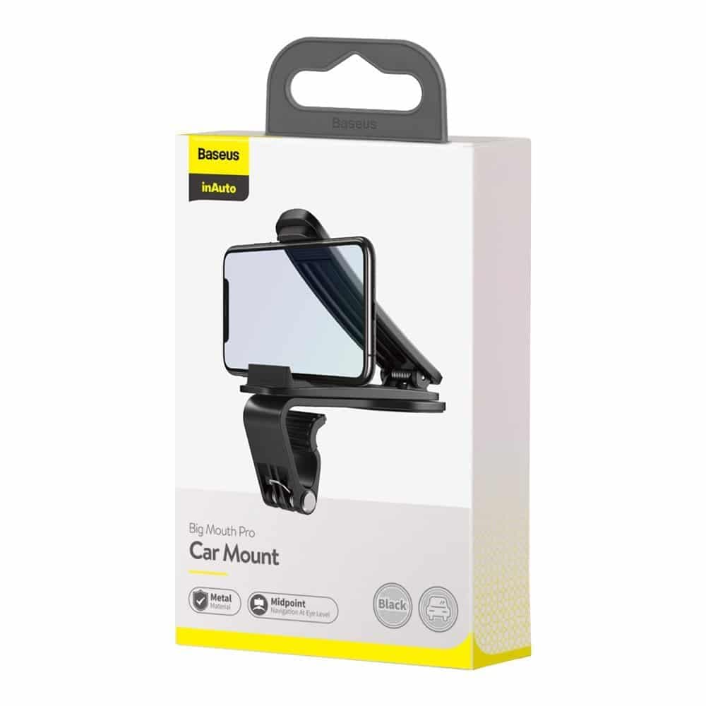 Baseus Big Mouth Pro car holder dashboard clip black (SUDZ-A01) 5