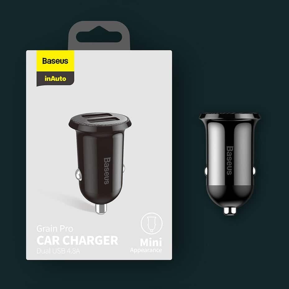 Baseus Grain Pro car charger 2x USB 4.8 A black (CCALLP-01) 17