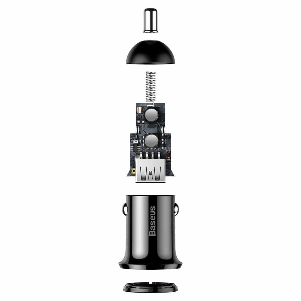 Baseus Grain Pro car charger 2x USB 4.8 A black (CCALLP-01) 8