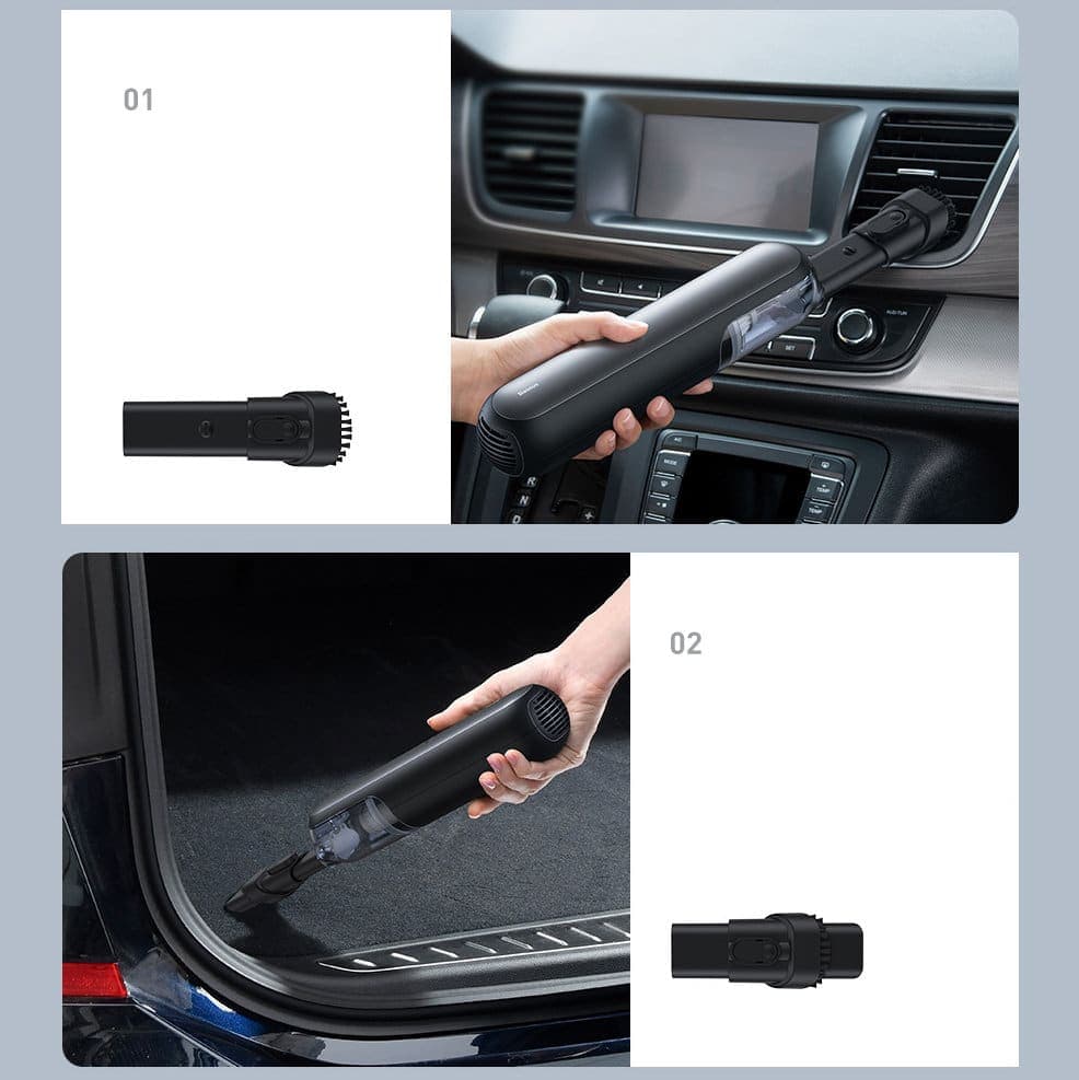 Baseus A1 mini wireless car vacuum cleaner 4000Pa, 30W black (VCAQ010001) 18