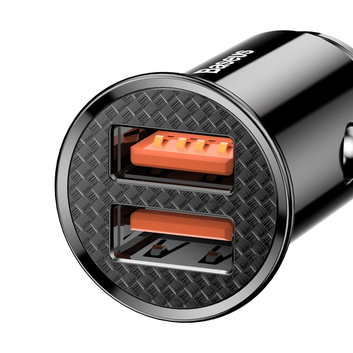 Baseus Circular Car Charger 2xUSB QC3.0 5A 30W (Black) 2