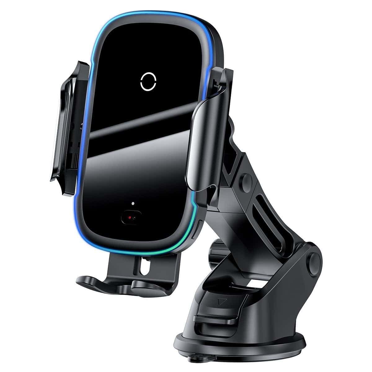 Baseus Light Electric Car Holder with Qi inductive charger (Black) 3
