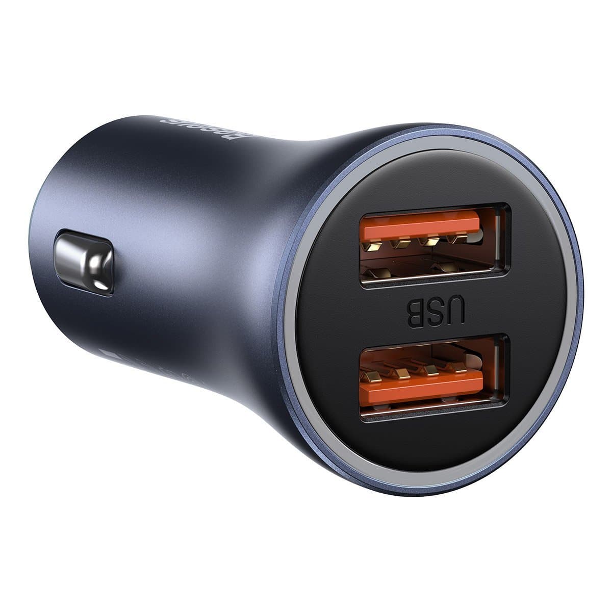 Baseus Golden Contactor Pro car charger, 2x USB, 40W + cable USB to USB-C 1m (gray) 4