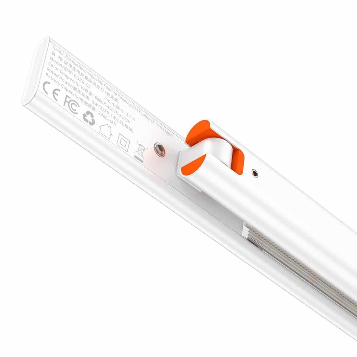 Baseus Smart Eye folding desk lamp rechargeable (white) 5
