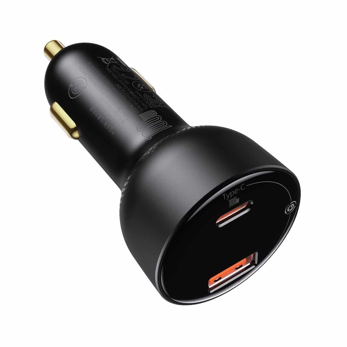 Baseus Superme Car charger, USB, USB-C, 100W (black) 2