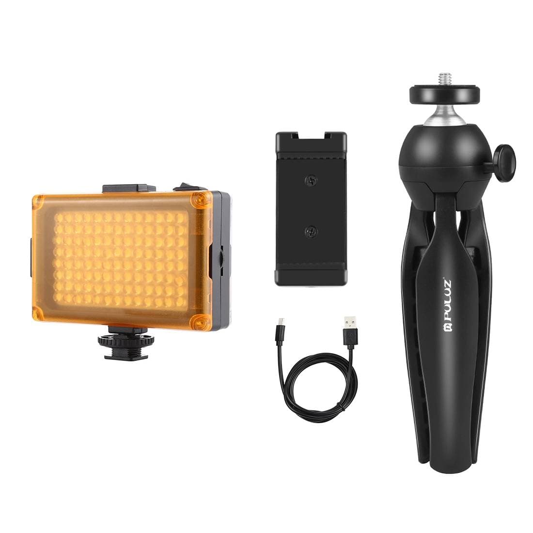 Puluz Live broadcast kit tripod mount + LED lamp + phone clamp 2