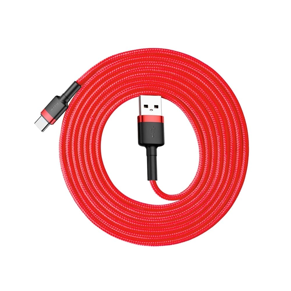 Baseus Cafule Καλώδιο durable nylon cable USB / USB-C QC3.0 2A 2M Κόκκινο (CATKLF-C09) 8