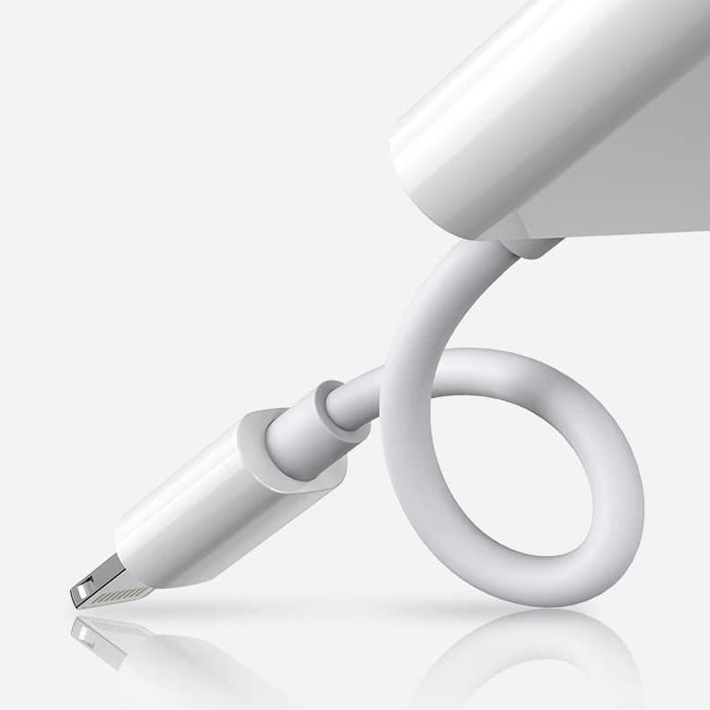 Joyroom Lightning - 2x Lightning headphone adapter audio and charging white (S-Y104) 2