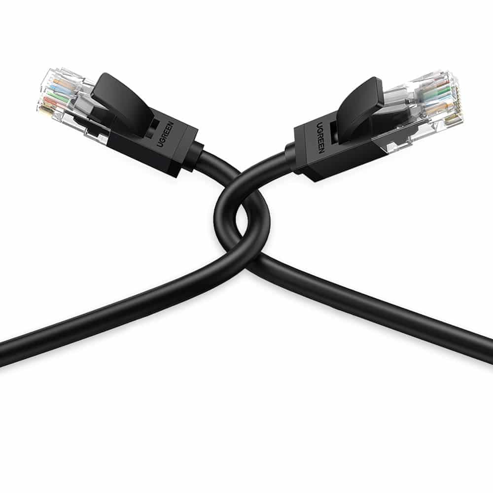Ugreen flat LAN Ethernet Cat. 6 2m Μαύρο (NW102) 2