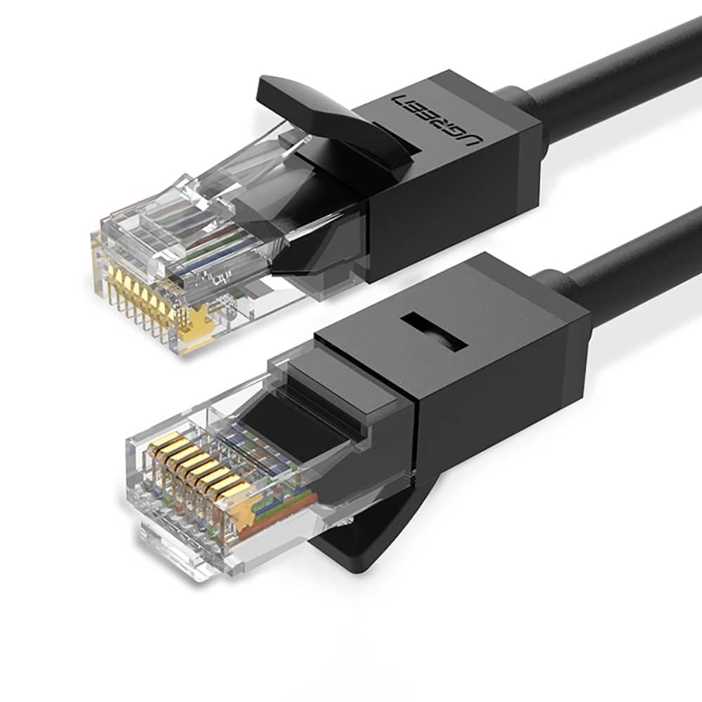 Ugreen flat LAN Ethernet Cat. 6 2m Μαύρο (NW102)