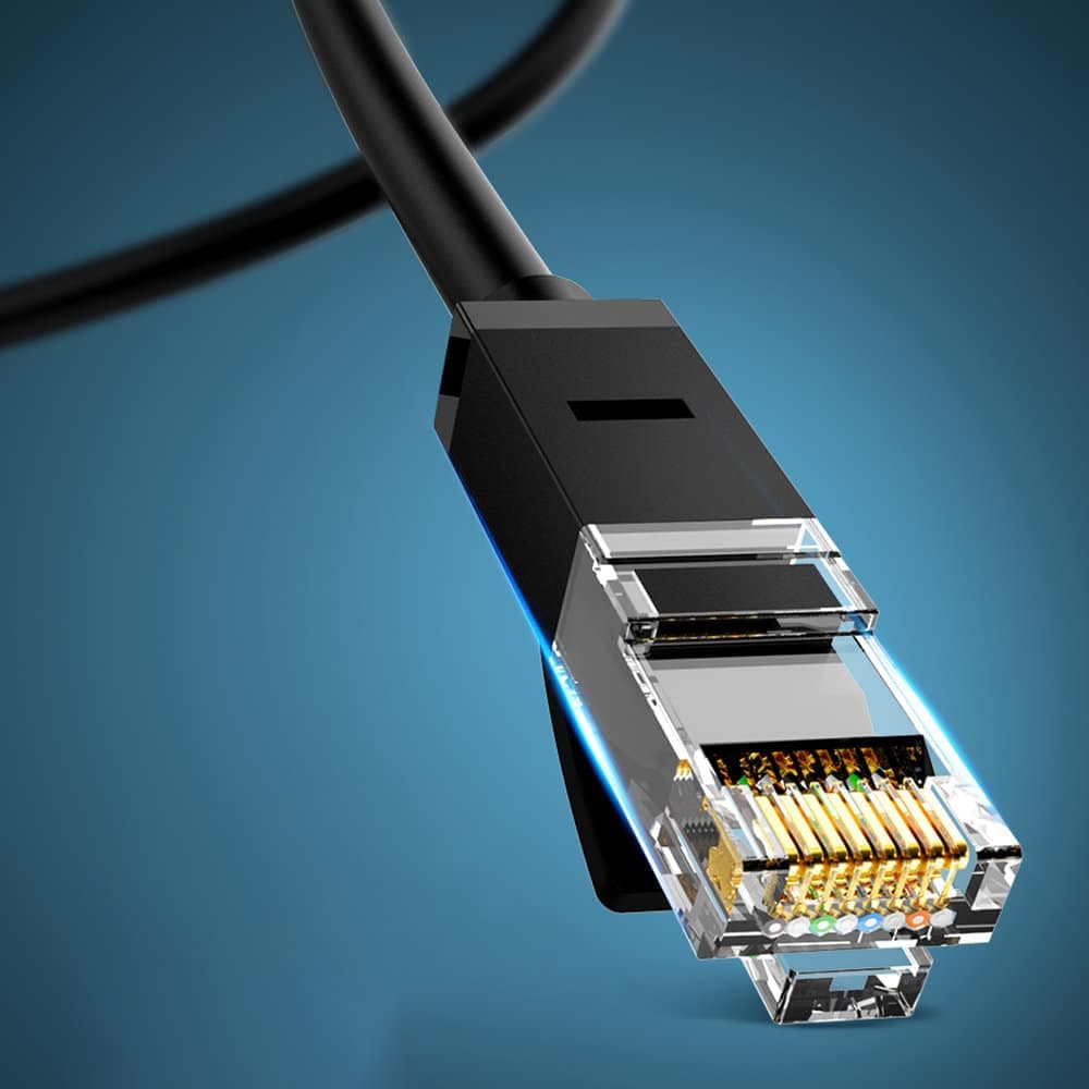 Ugreen flat LAN Ethernet Cat. 6 2m Μαύρο (NW102) 9