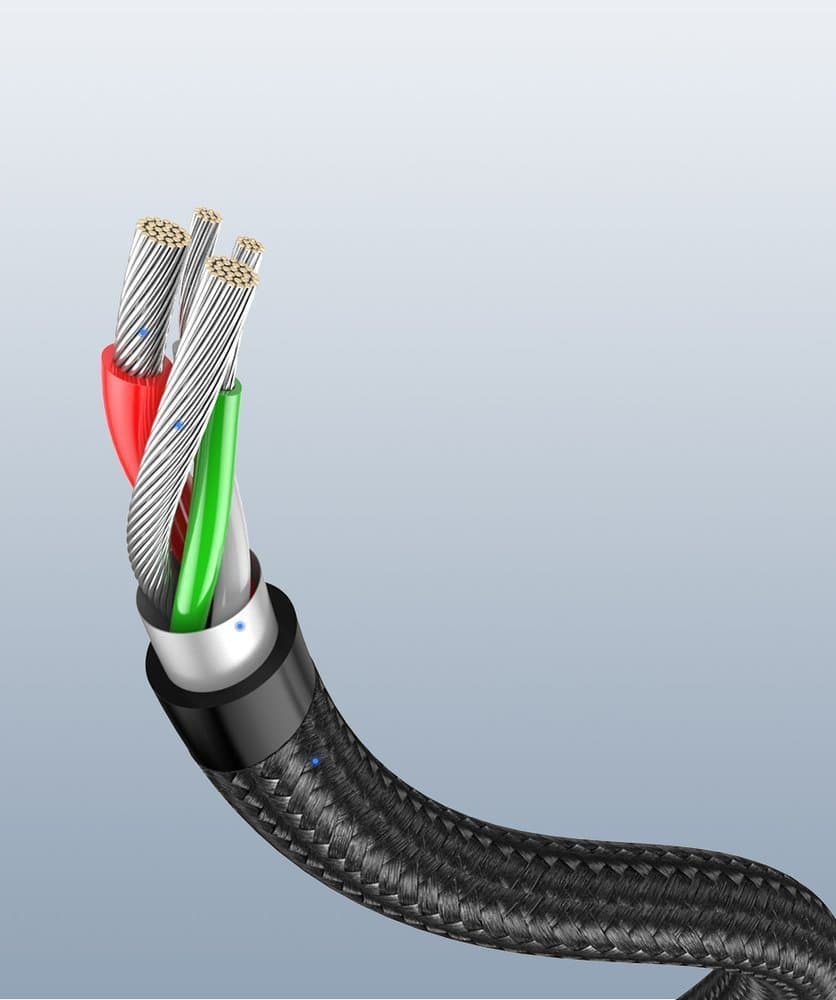 Ugreen angle cable USB - USB Type C 2m 3A gray (50942) 9