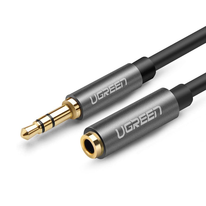 Ugreen cable AUX extension cable 3.5 mm mini jack 1m Ασημένιο (10592)