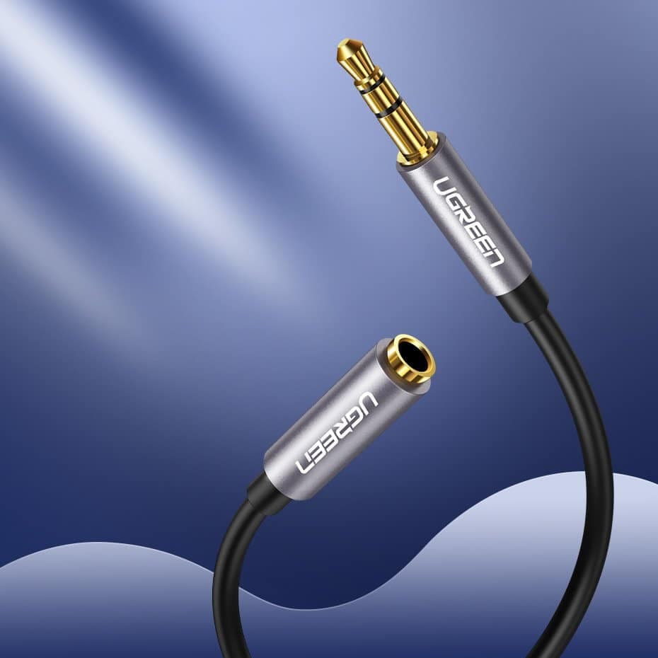 Ugreen cable AUX extension cable 3.5 mm mini jack 1m Ασημένιο (10592) 2