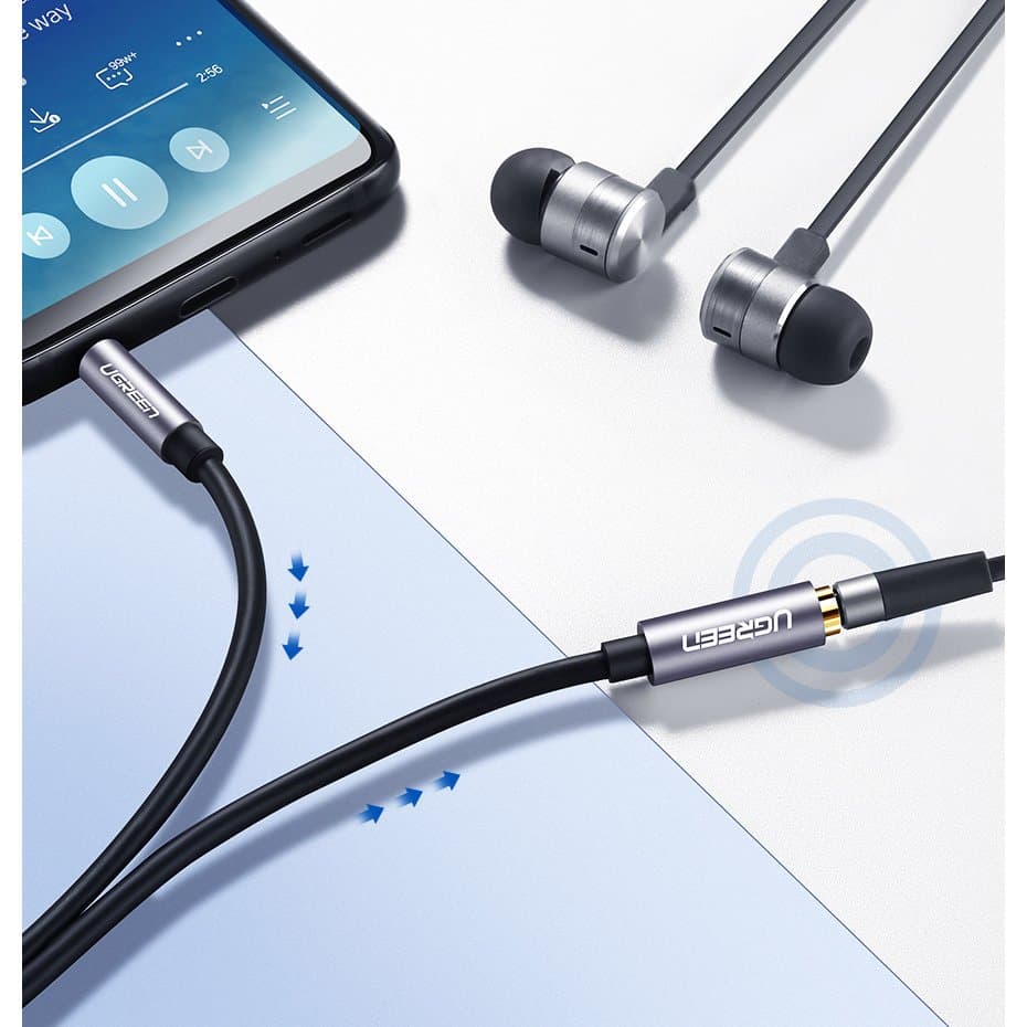 Ugreen cable AUX extension cable 3.5 mm mini jack 1m Ασημένιο (10592) 5