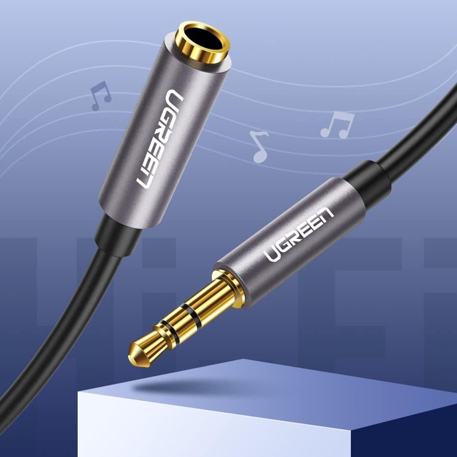 Ugreen cable AUX extension cable 3.5 mm mini jack 1m Ασημένιο (10592) 6