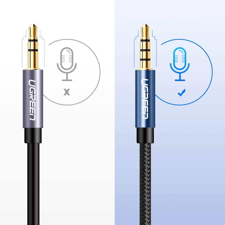 Ugreen cable AUX extension cable 3.5 mm mini jack 1m Ασημένιο (10592) 7