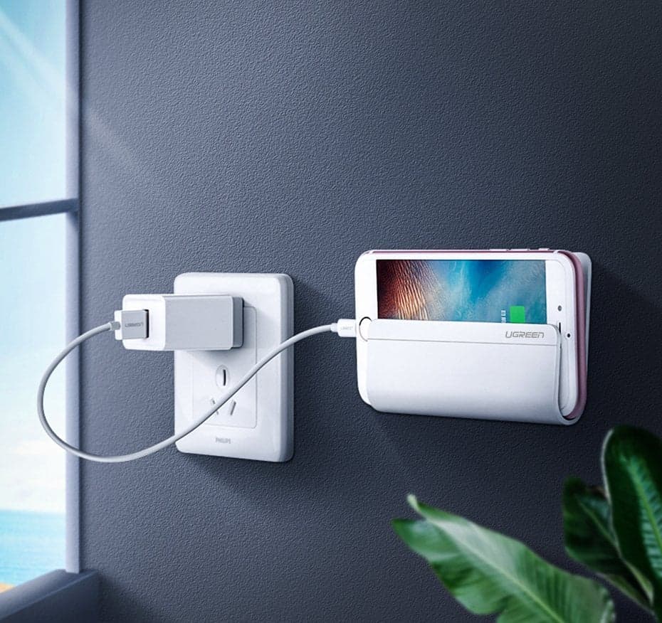 Ugreen wall mount smartphone stand for charging Λευκό (30394) 3