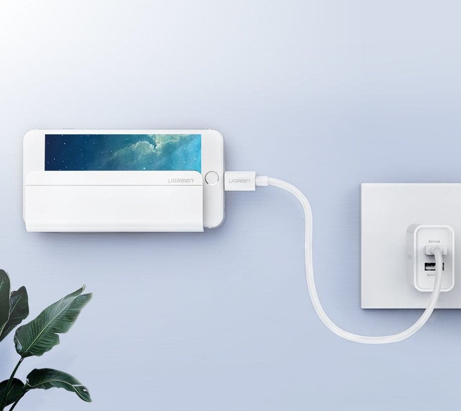 Ugreen wall mount smartphone stand for charging Λευκό (30394) 5