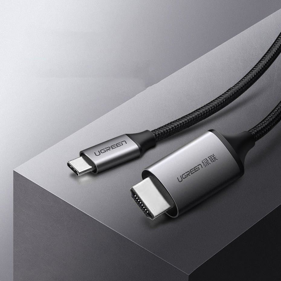 Ugreen cable HDMI cable - USB Type C 4K 60 Hz 1.5 m Μαύρο-Γκρί (MM142 50570) 10